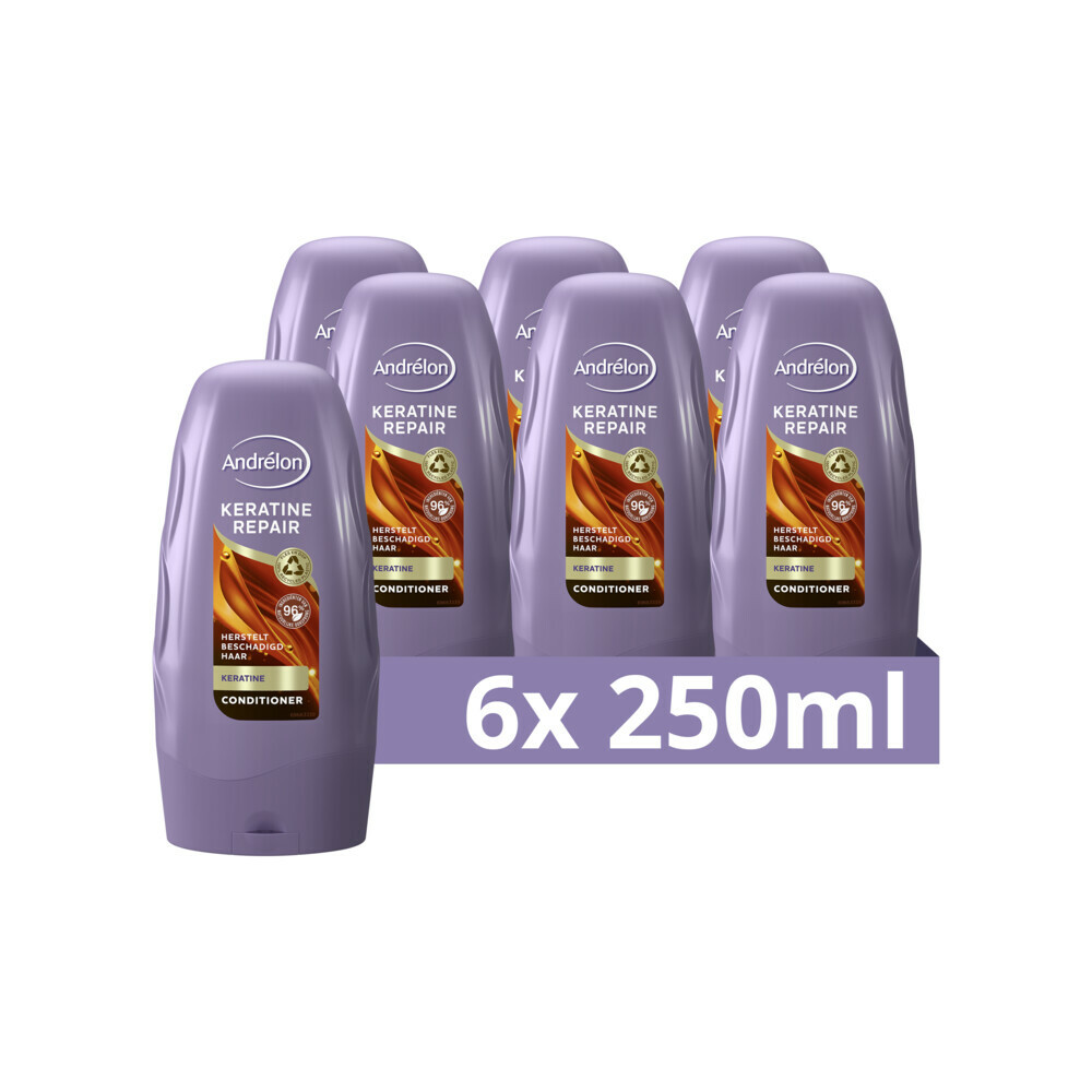6x Andrelon Conditioner Keratine Repair250 ml