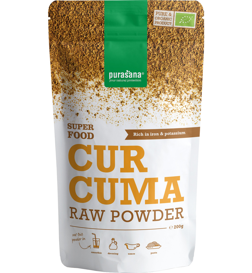 Purasana Curcuma Poeder – Vegan Bio (200 gr)