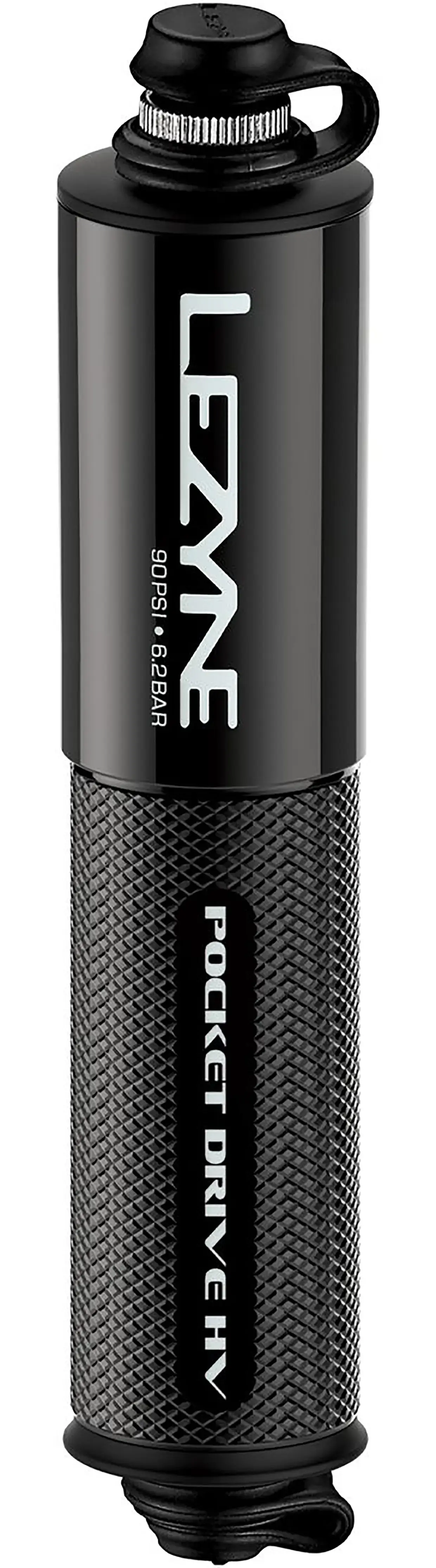 Lezyne Pocket Drive HV Loaded Minipomp Zwart/Hi-Gloss
