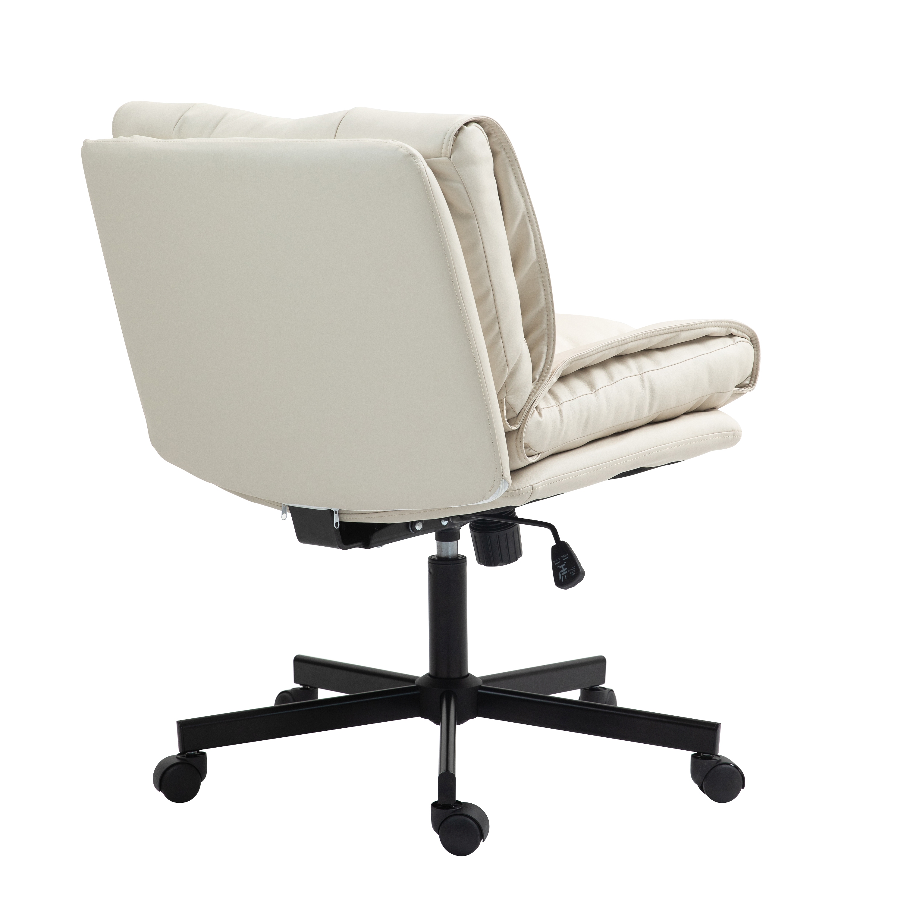 Bürostuhl Leder DUPLANTIS beige