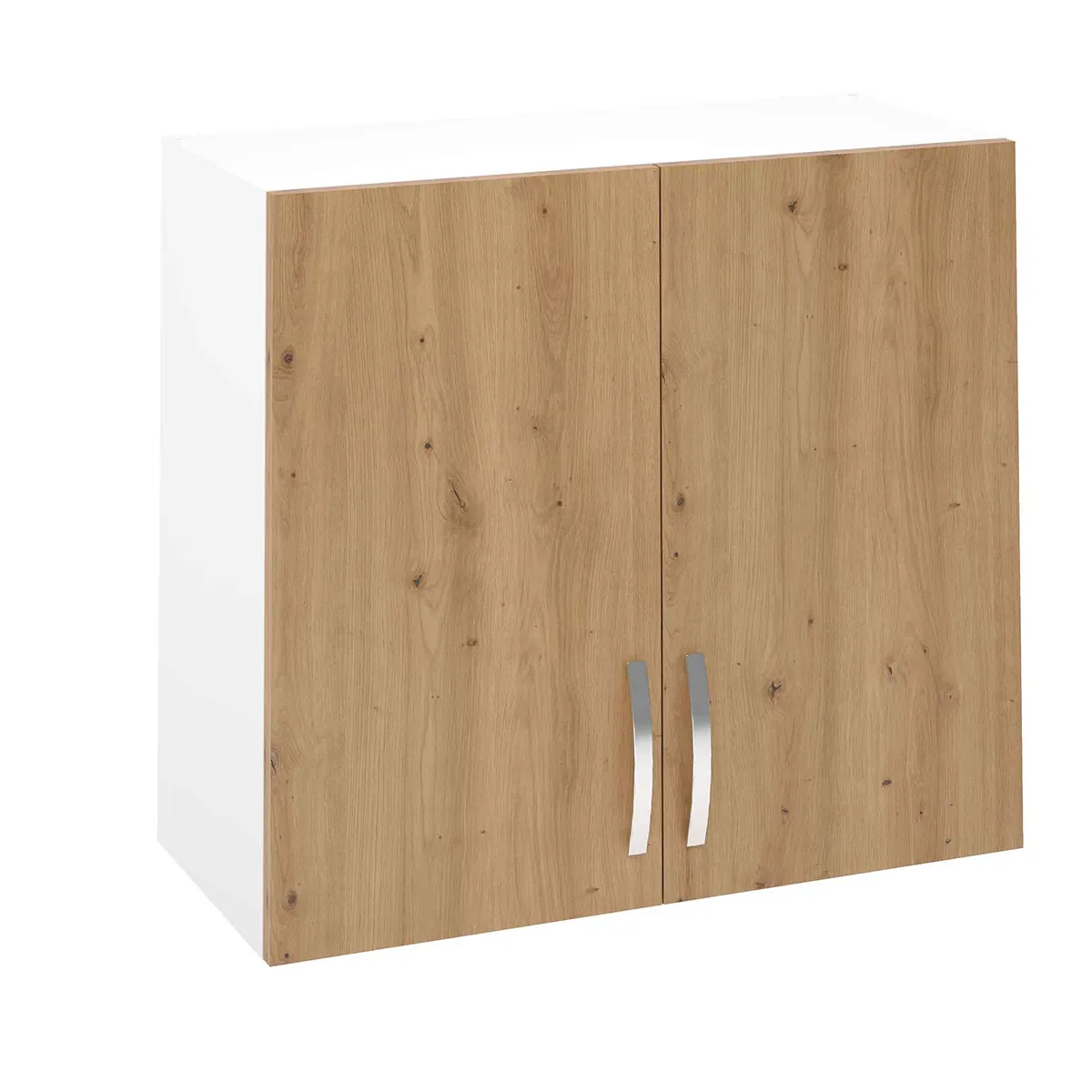 Pegane Meuble Haut de Cuisine 2 Portes - Chêne Albar