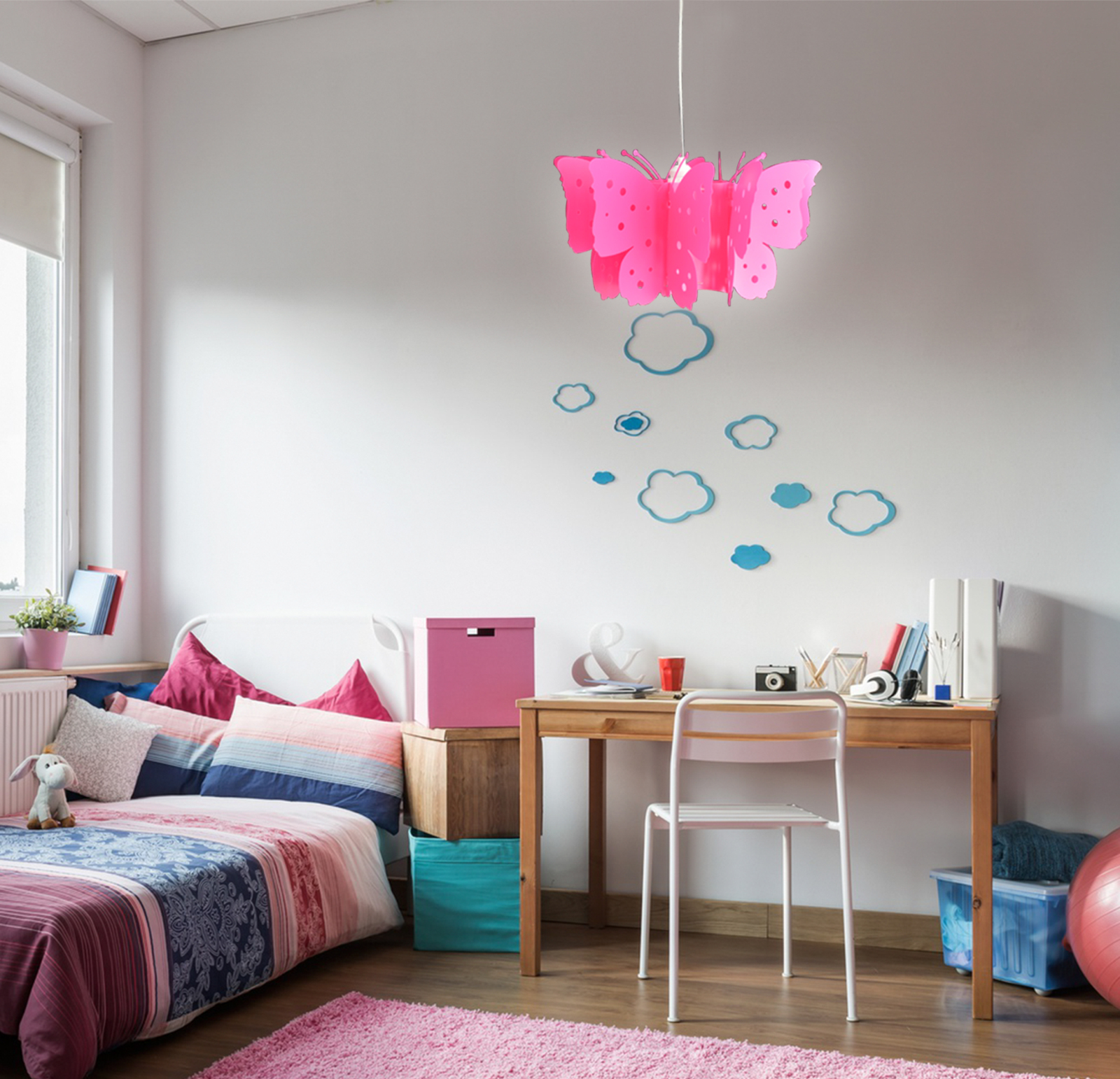 Lampenschirm KIZI - pink - ∅ 46 cm