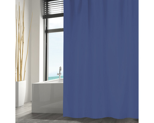 MSV Textil douchegordijn 180 x 200 cm blauw