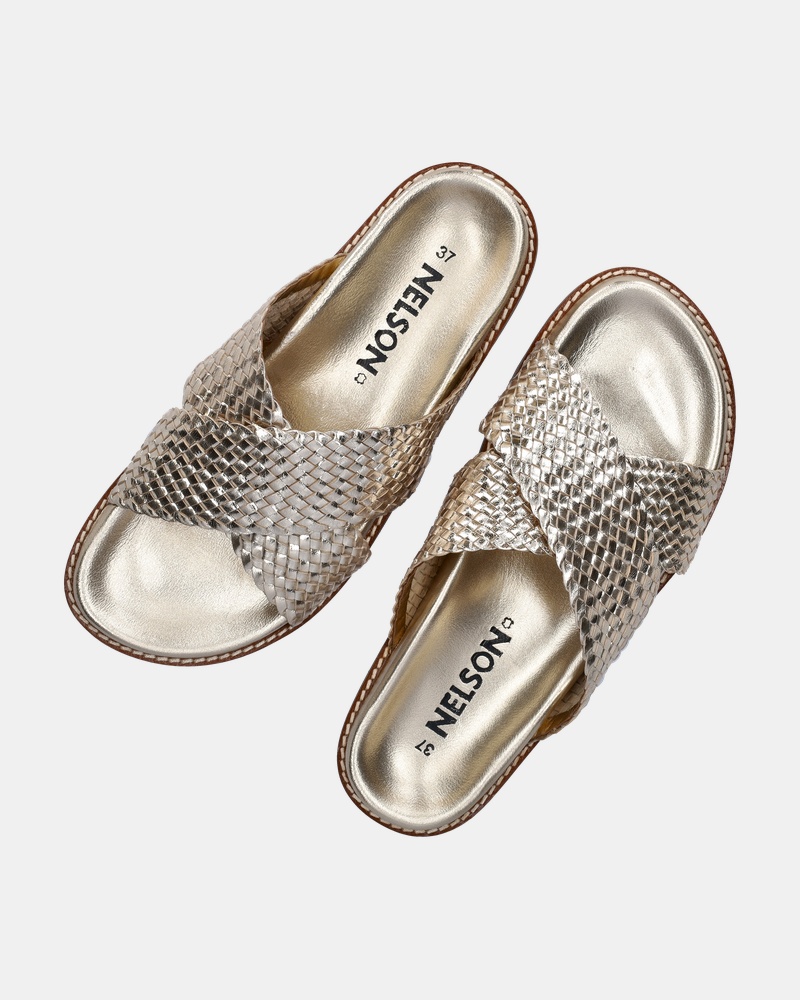 Nelson Slippers  - goud