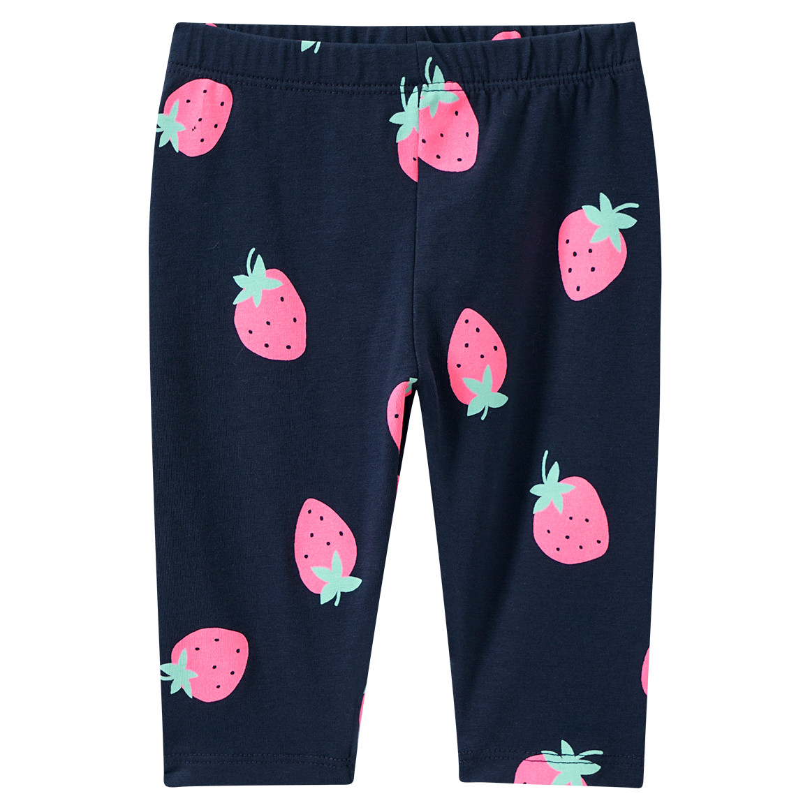 Topomini Baby Capri-Leggings mit Allover-Print dunkelblau / pink