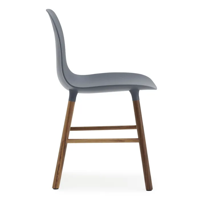 Normann Copenhagen Chaise Form en noyer | Bleu