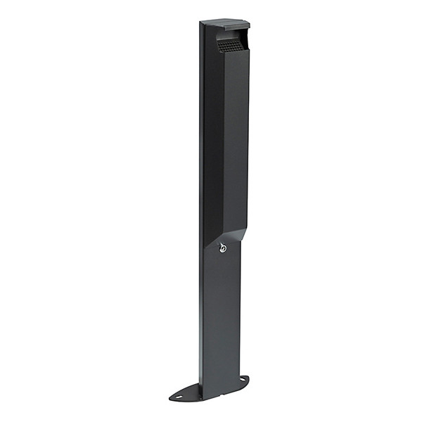 ROSSIGNOL Cendrier 3l /pied arkea avec serrure - gris manganese