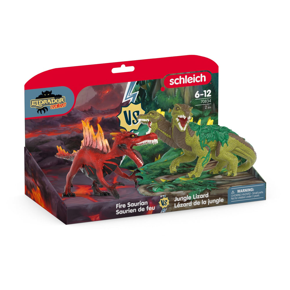 Køb Schleich Ild Saurian Vs. Jungle Øgle