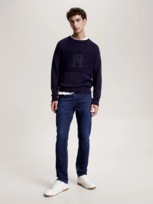 Calça jeans reta ajustada Denton