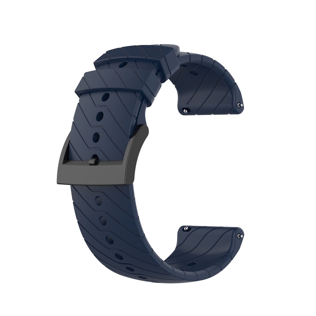 Silikon Twill Forlenget modell Klokkereim Armbånd for Garmin Forerunner 22mm Blå