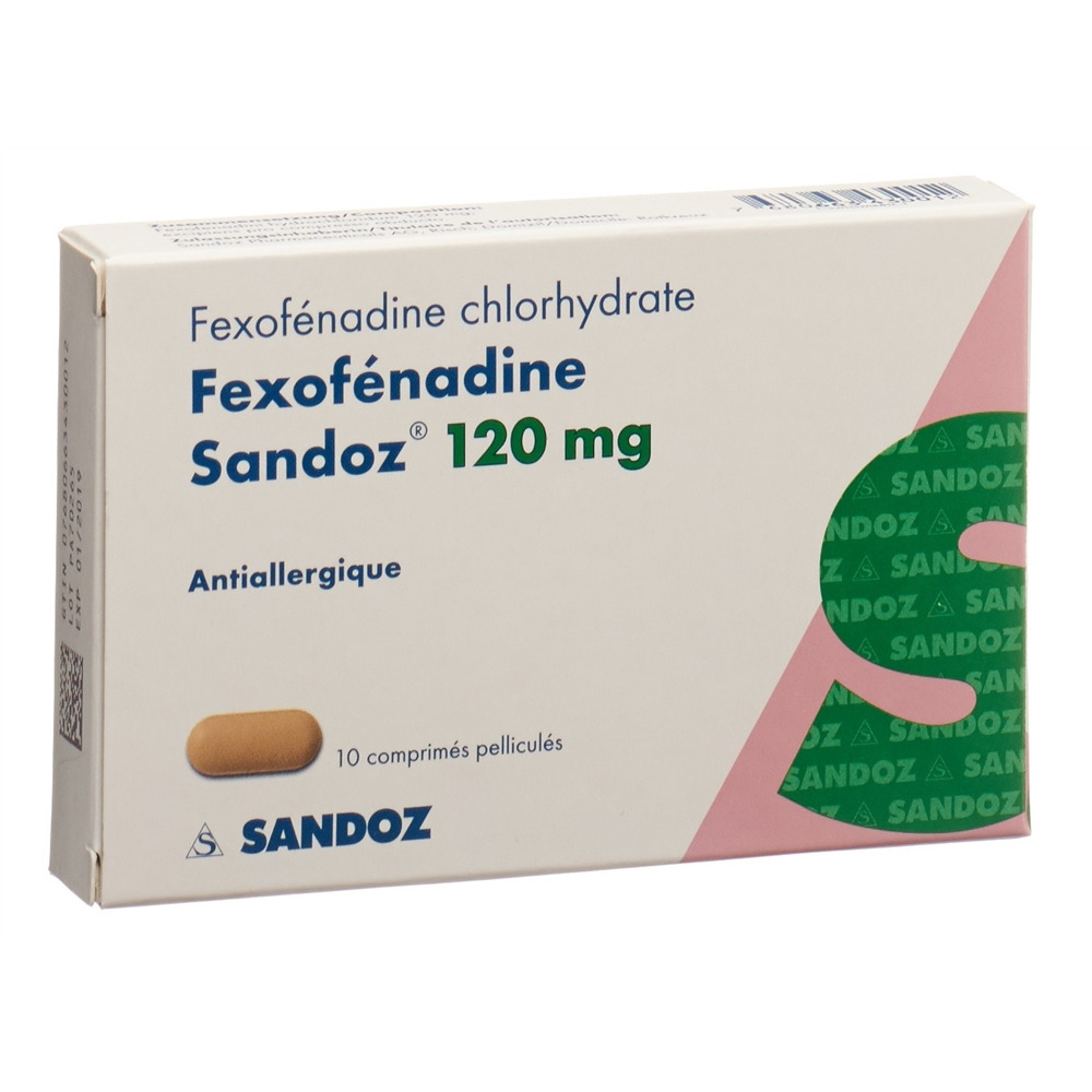 FEXOFENADINE Sandoz 120 mg<br>10 Stück, Blister, Filmtablette