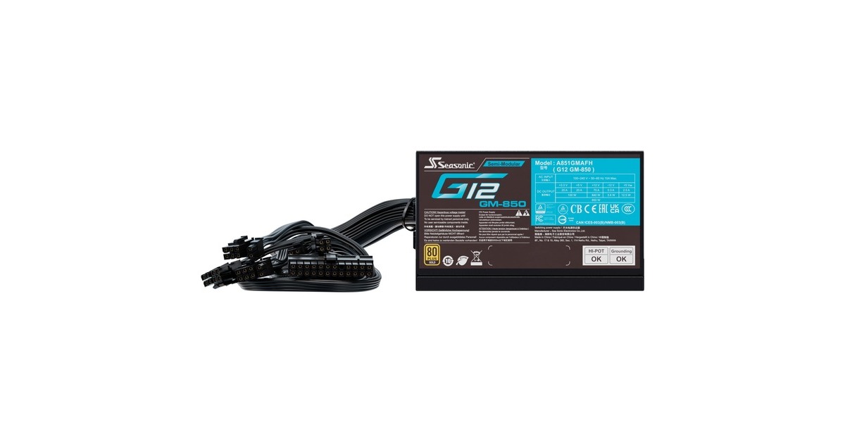 SeasonicG12 GM-850 850 watt voeding   (3x PCIe)