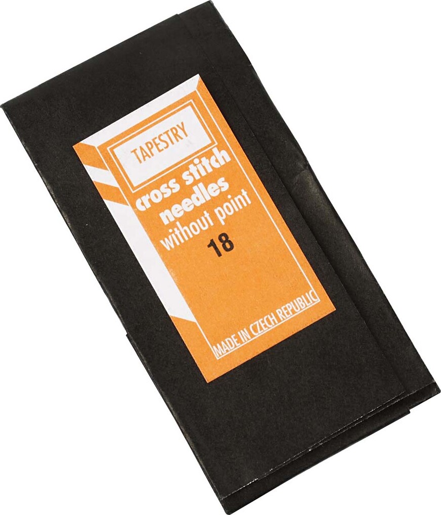 Broderinål - Øjemål 9 MM - Nr. 18 - L 50 MM - Uden Spids - 25 Stk