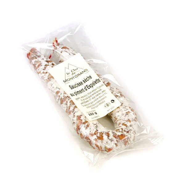 Saucisse sèche au piment d'Espelette