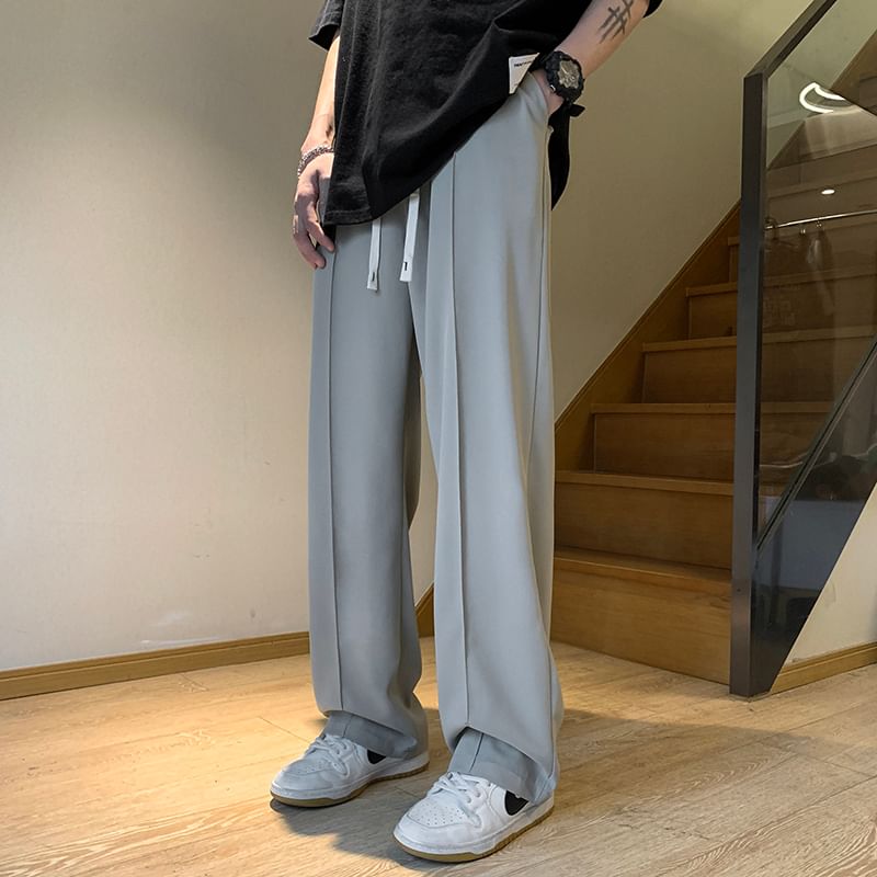 Ffodia - Mid Rise Plain Wide Leg Broek