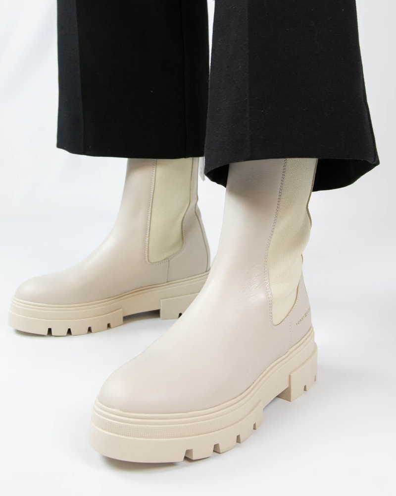 Tommy Hilfiger Sport Monochromatic Chelseaboots  - beige