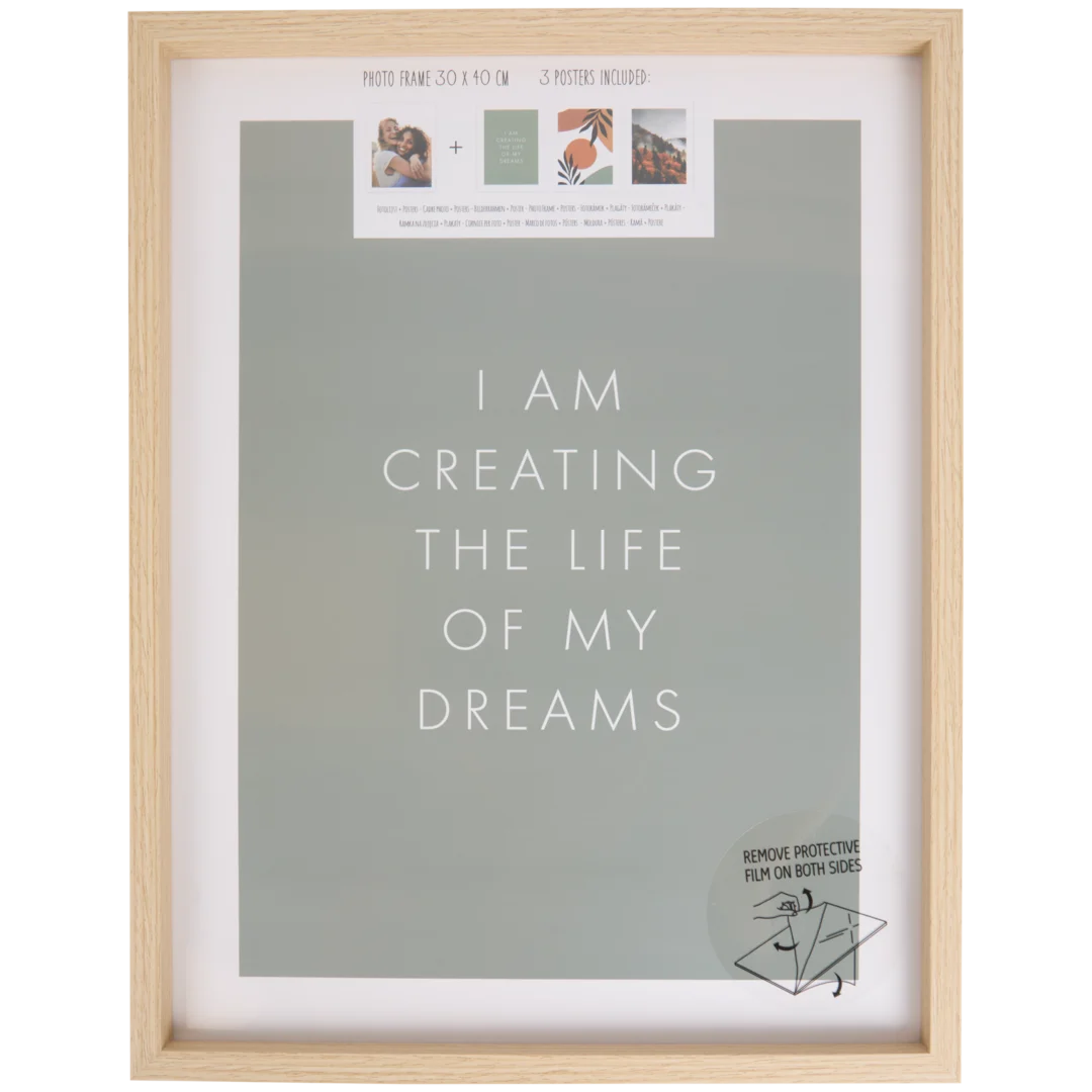 Fotolijst met 3 prints 30 x 40 cm | diverse varianten