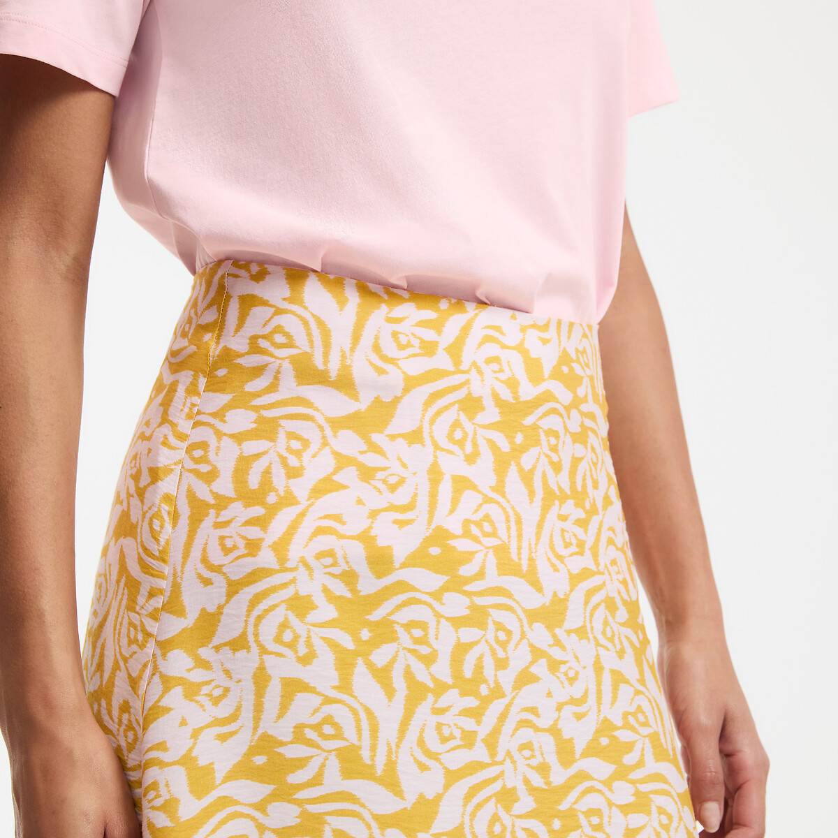 COLEÇÕES LA REDOUTE<br>Saia longa evasê com estampa floral