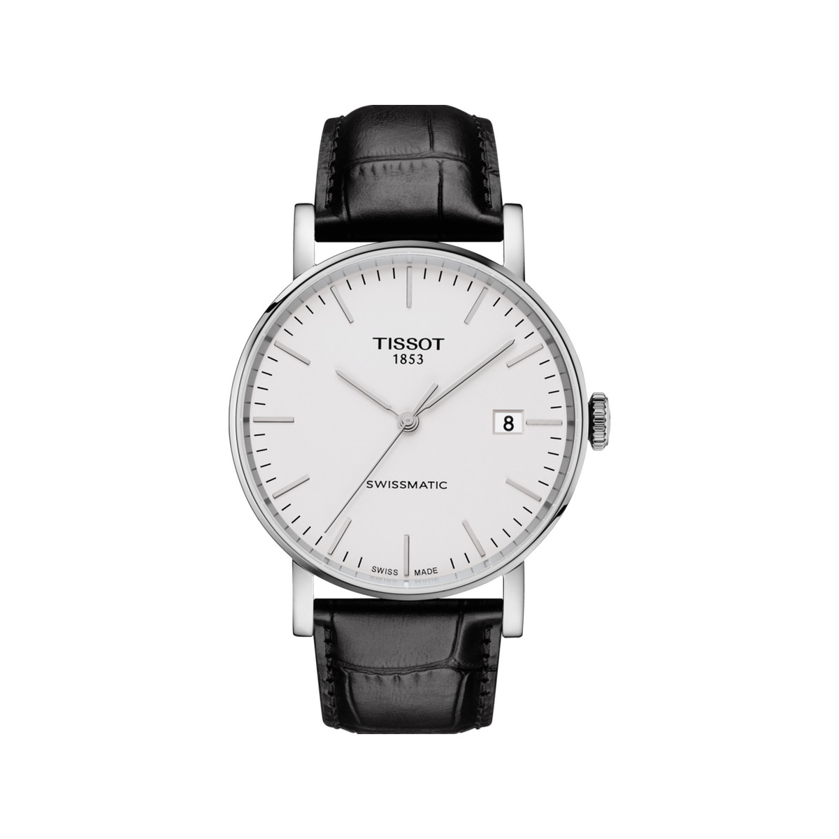 Montre Tissot homme automatique acier cuir noir