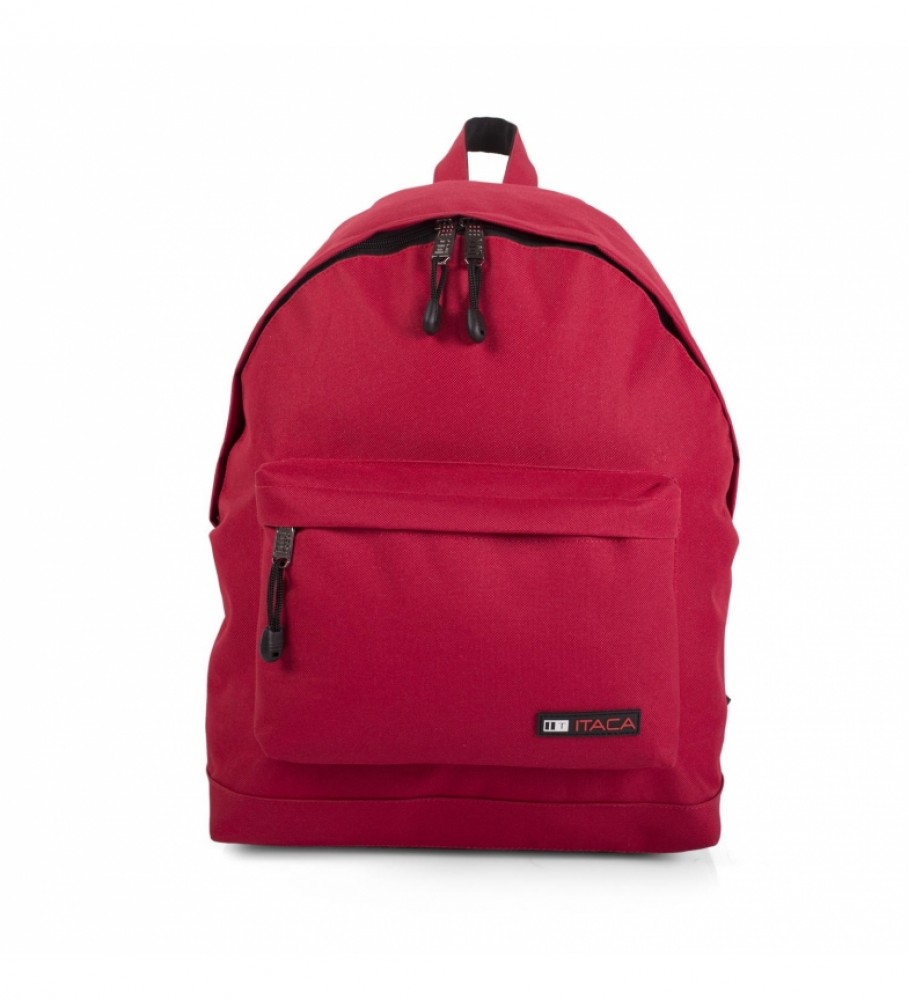 Mochila e estojo ITACA vermelhos - 31x43x14cm -