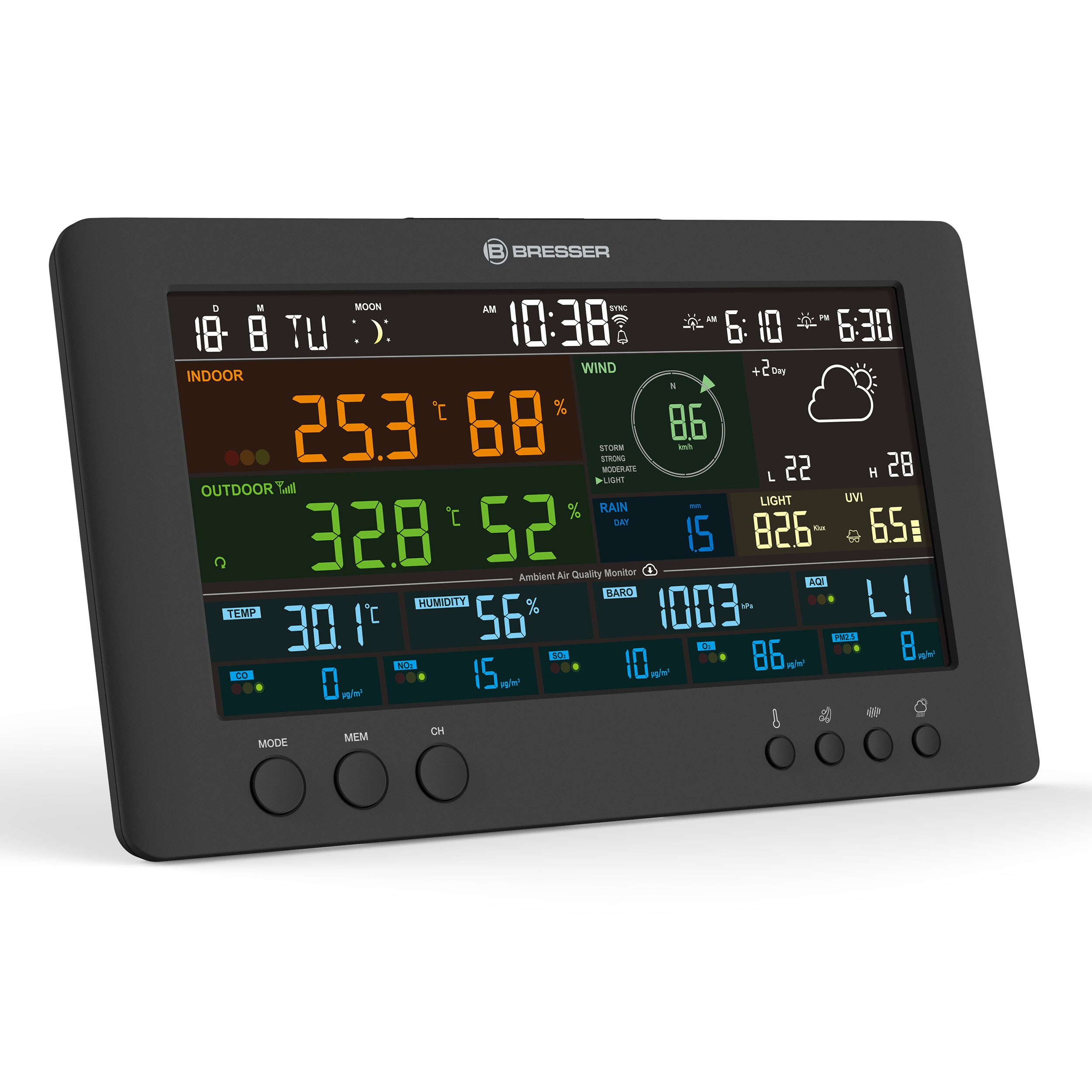 BRESSER 7-in-1-Wetterstation Air-Mon