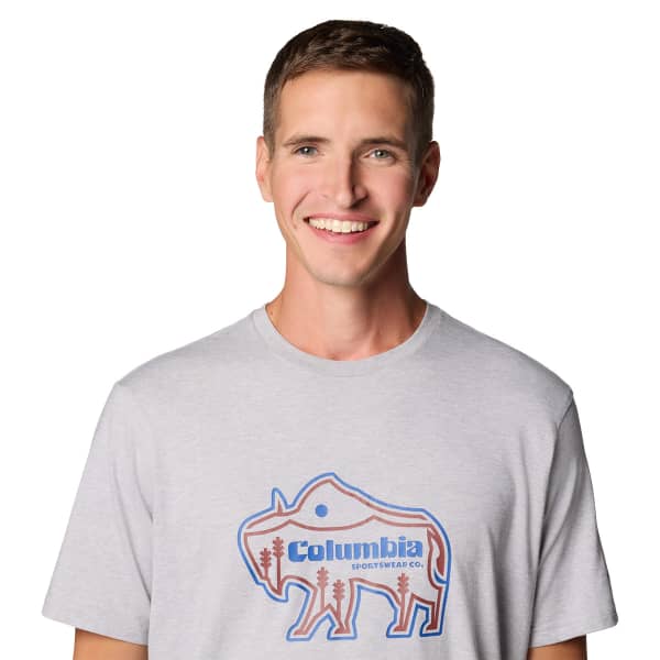 T-shirt randonnée COLUMBIA ROCKAWAY RIVER OUTDOOR SHORT SLEEVE SHIRT COLUMBIA GREY HEATHER/RANGE ROAMER