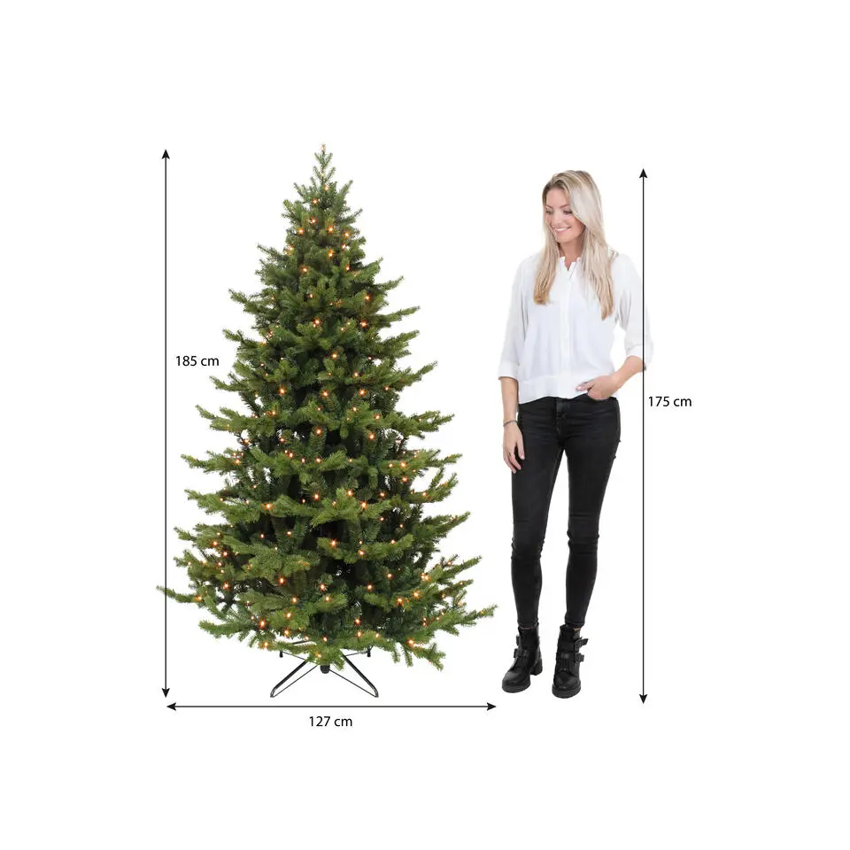 Triumph Tree Sherwood Deluxe Kunstkerstboom met Verlichting - H185
