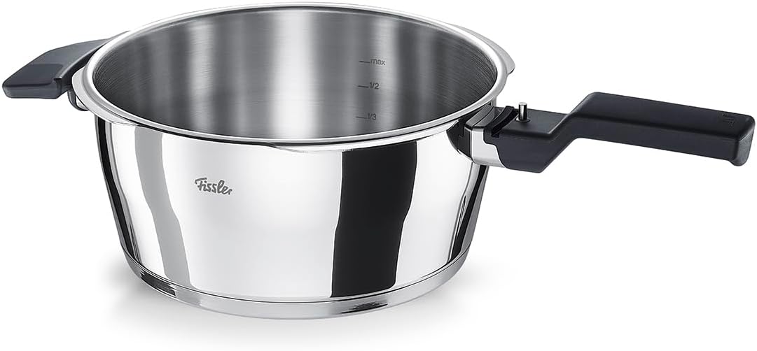 Fissler Vitaquick/Schnellkochtopf (3,5 L, Ø 22 cm) Edelstahl-Dampfkochtopf, 2-Garstufen, Made in Germany - Induktion