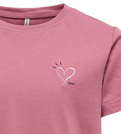 Kids Only T-Shirt - KogCandy - Heather Rose/Heart