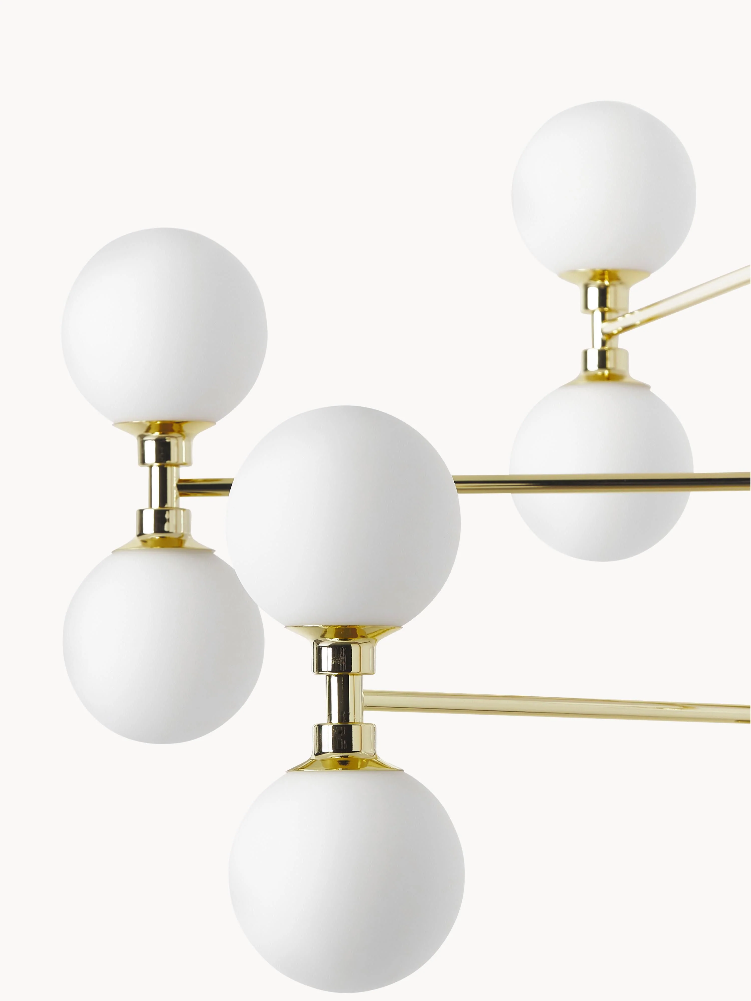 Grote hanglamp Grover met opaal glazen bollen