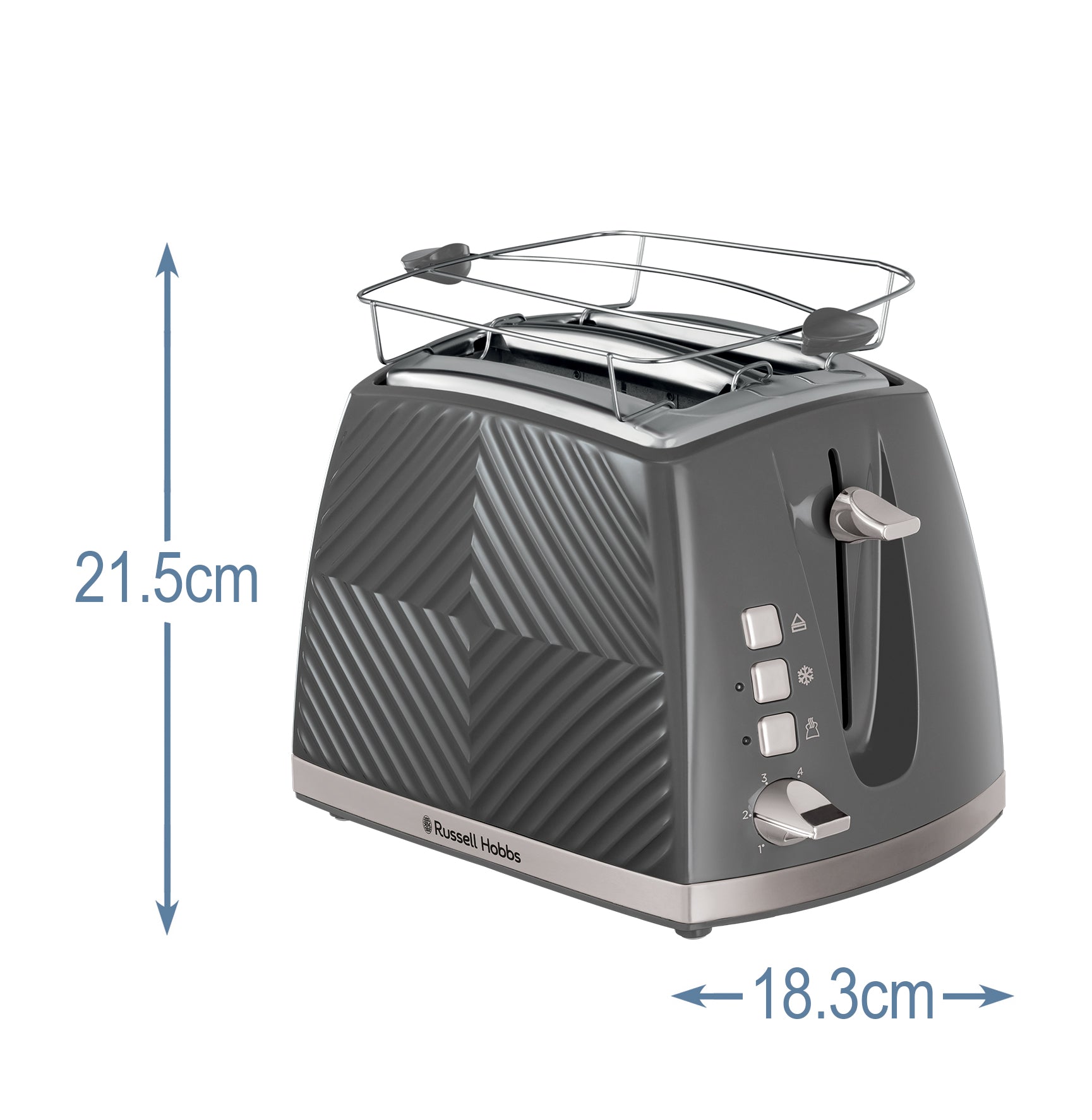 Russell Hobbs  Groove 2S toaster - grå