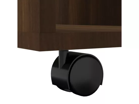 Armoire roulante Chêne marron 60x53x72 cm Bois d'ingénierie
