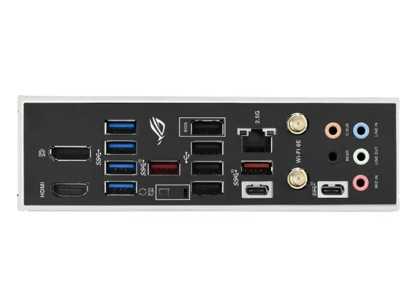 ASUS ROG Strix B650E-F Gaming WiFi - Bundkort - ATX - Socket AM5 - AMD B650 Chipset - USB-C 3.2 Gen 2x2, USB-C 3.2 Gen2, USB 3.2 Gen 2, USB 3.2 Gen 1 - 2.5 Gigabit LAN, Wi-Fi 6, Bluetooth - onboard grafik (CPU påkrævet) - HD Audio (8-kanaler)