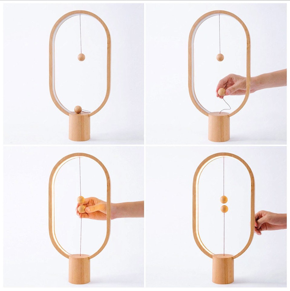 Heng Balance Lampe - Oval - Hvid