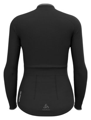 Maillot Manches Longues Femme Odlo Full Zip Performance Wool Noir