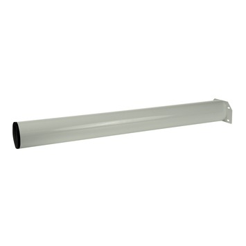 Duraline tafelpoot rond wit Ø7,6x72 cm