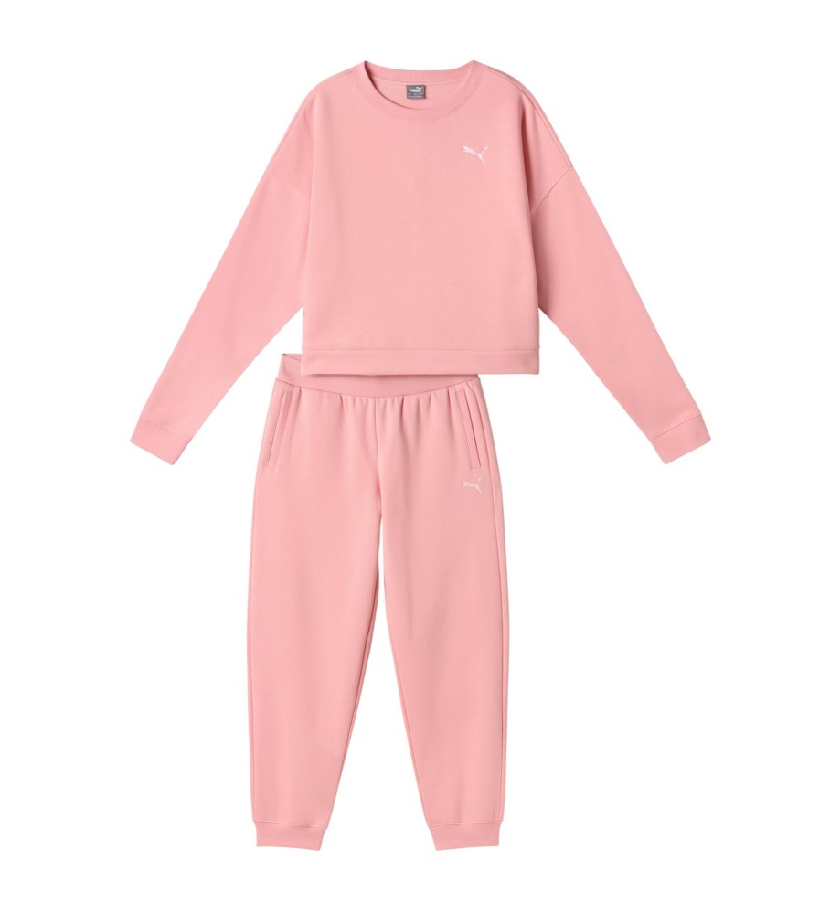 Conjunto de treino Puma Complete Loungewear preto