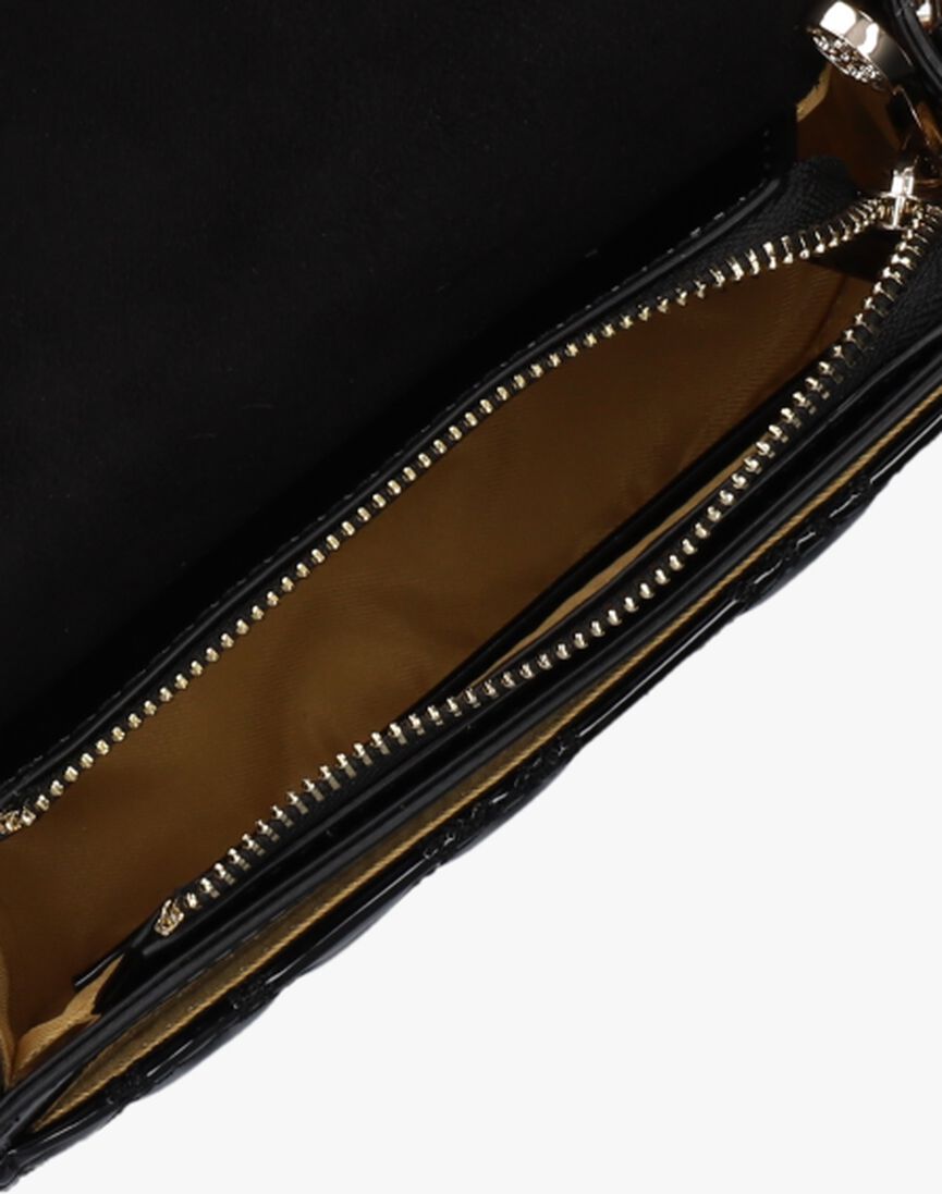 V73 zwarte v73 schoudertas giovy flap bag
