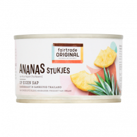Fair Trade Original Ananasstukjes op eigen sap