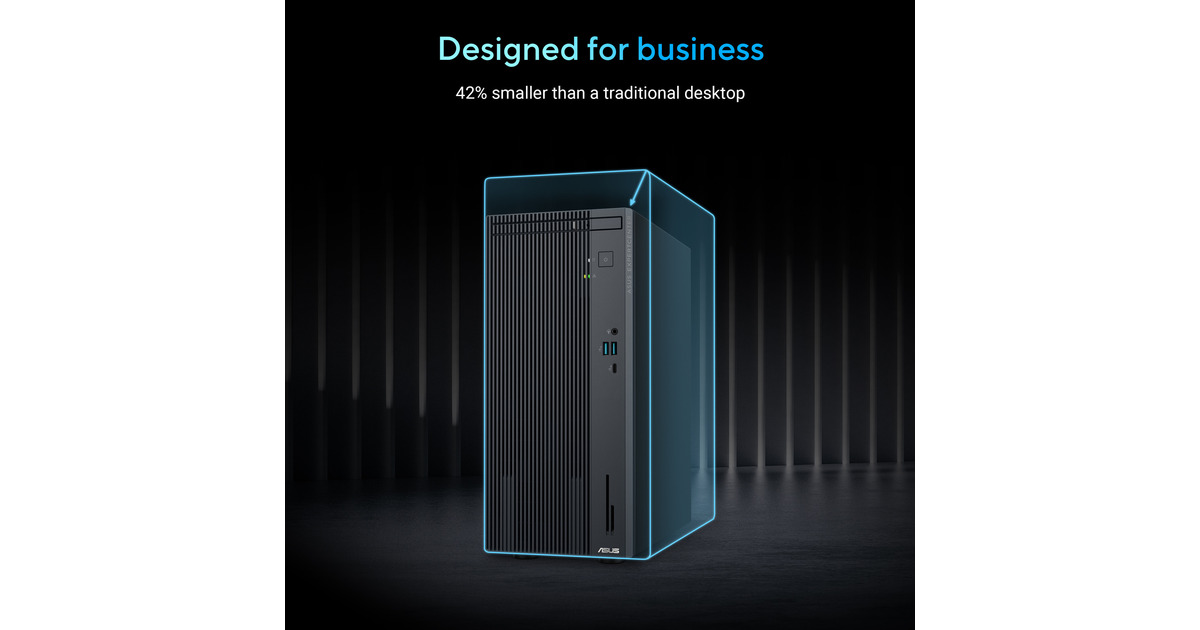 ASUSExpertCenter P500 Mini Tower P500MV-13420H072X pc-systeem  (Donkergrijs | Core i5-13420H | UHD Graphics | 16 GB | 512 GB SSD)