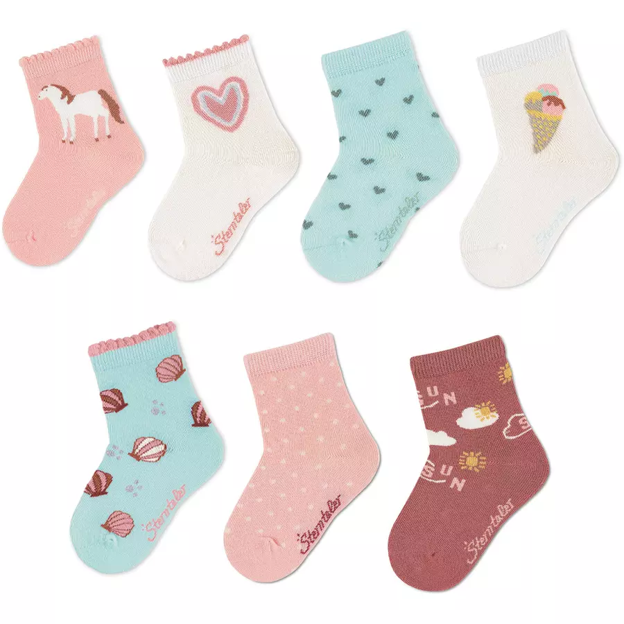 Sterntaler Söckchen 7er-Box Mädchen rosa
