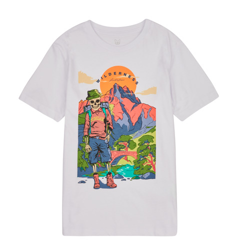 Jack & Jones - JJHIKER TEE SS CREW NECK JNR - Blanc