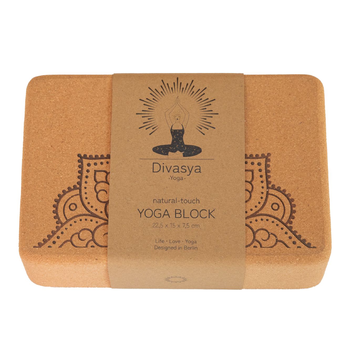 DIVASYA Yoga Blöcke aus Kork