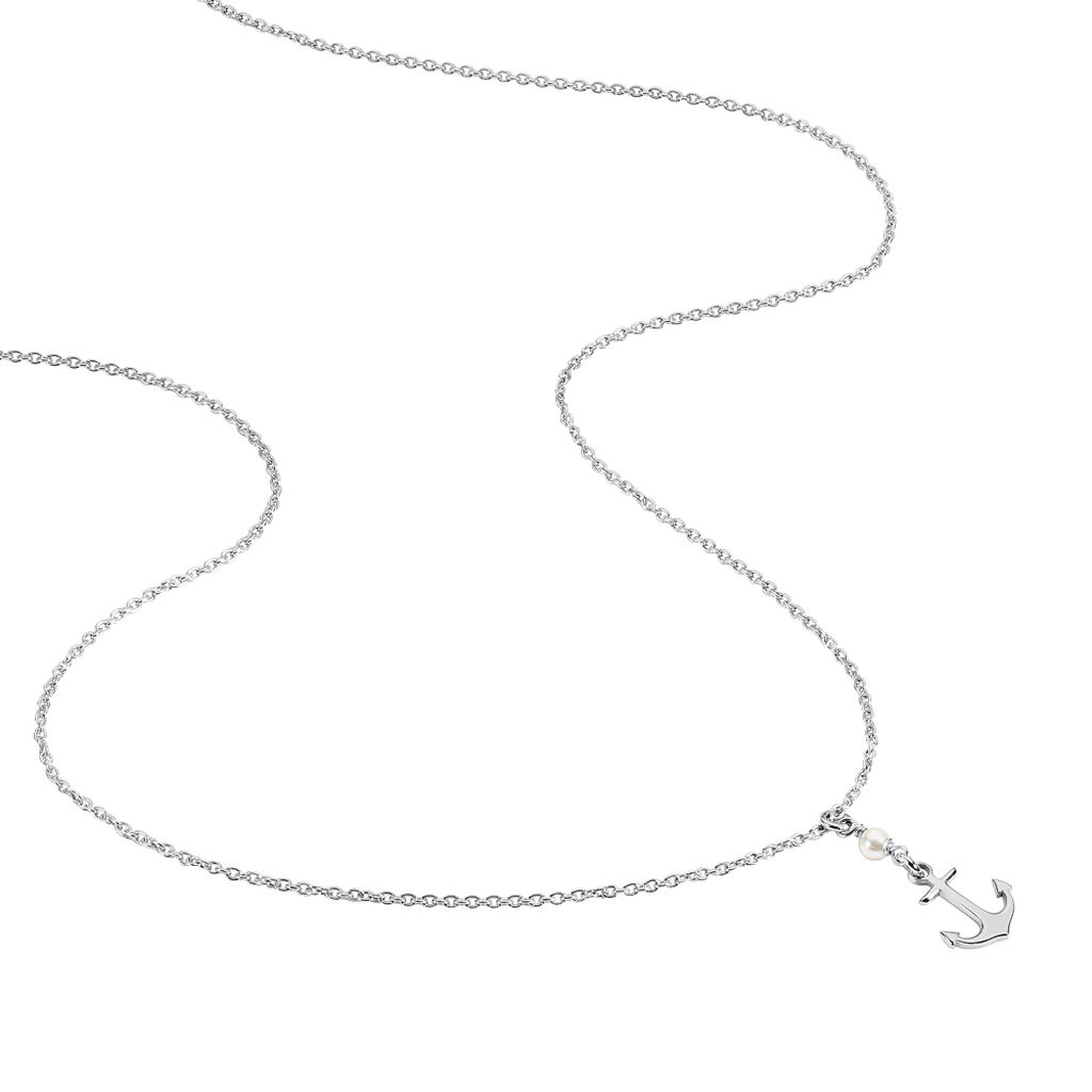 Collier Gwenaelle Argent Blanc Perle D'imitation