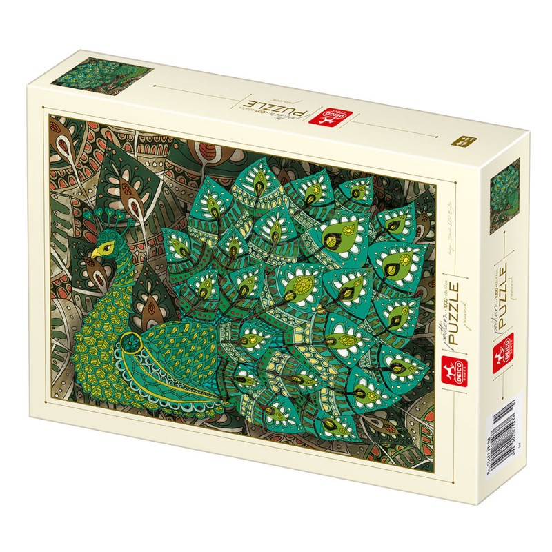 Puzzle 1000 pièces - Paon