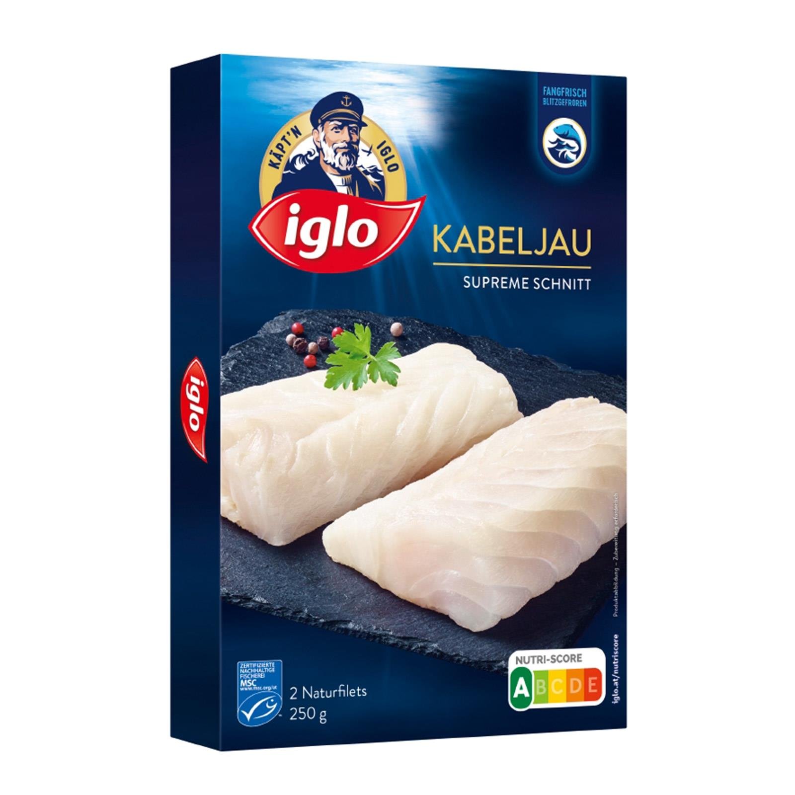 Iglo Kabeljau Naturfilets