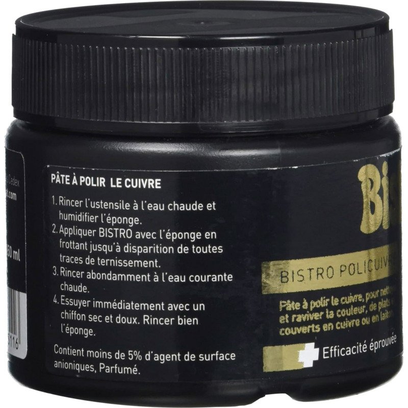 Pâte à polir le cuivre Policuivre Bistro - Pot de 150 ml