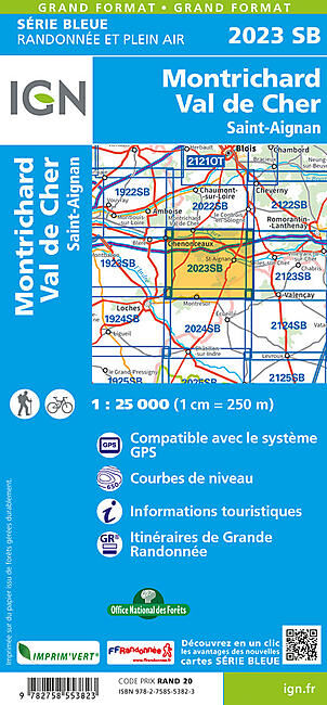 IGN - 2023 SB MONTRICHARD ST AIGNAN 1 25 000