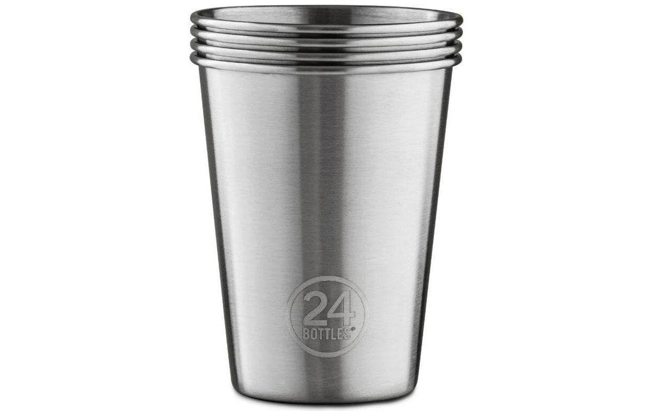 Trinkbecher Party Cup 350 ml, 4 Stück, SilberWiederverwendbare Trinkbecher