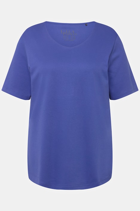 Shirt, doppellagige Vorderseite, Slim, Rundhals, Halbarm